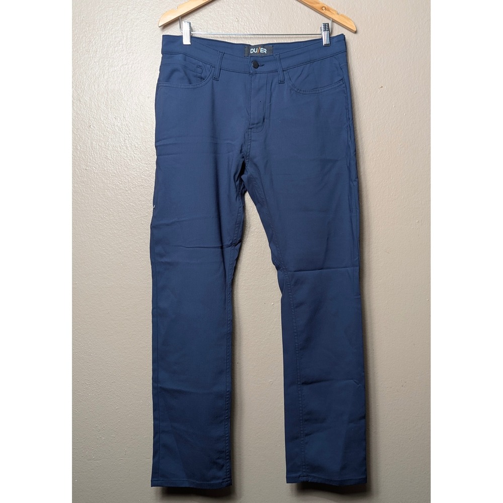 DU/ER NuStretch Relaxed Taper Pant Men 33x30 Blue Gorpcore Performance‎ MFHR1002